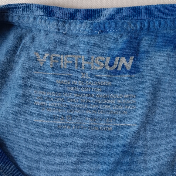 Fifth Sun NASA women's blue tye dye short-sleeve t-shirt size XL - Picture 9 of 9
